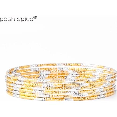 70cm Two Color African Women Bracelet&Bangles Dubai bracelet for Women Indian Gold Bangles Middle East Wedding Jewelry Gift