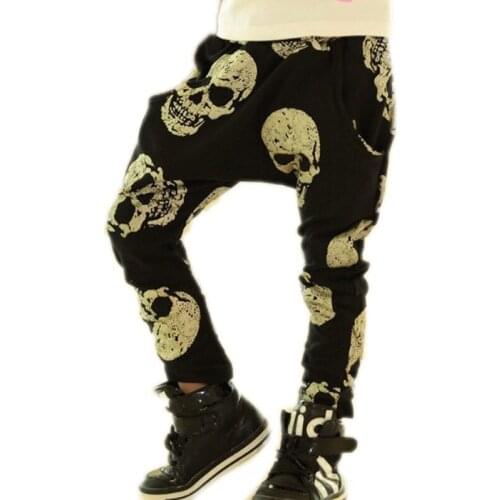 Trousers For Boys Girls 2020 New Boys Girls Harem Pants Skull Pants For Toddler Baby Harem Pants Children Clothes Kids Pants