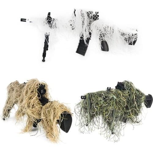 Hunting Ghillie Suit Gun Rope Cover Camouflage Paintball Airsoft Rifle Wrap Cover Camouflage Hunting Accessories Rifle Blind