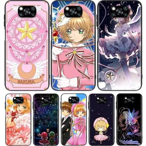 Card Captor Sakuras Anime For Xiaomi Poco X3 NFC M2 X2 F2 C3 M3 Pocophone F1 Pro Mi Play Mix 3 A2 A1 6 5 lite Phone Case