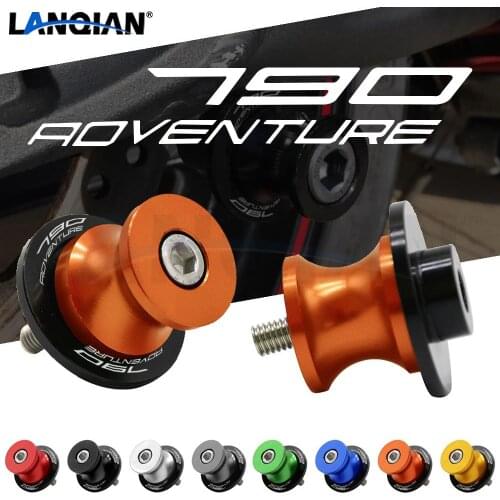 For 790 Adventure R ADV 2PCS 10MM Motorcycle Aluminum Swingarm Spools Slider Rear Swingarm 790Adventure R ADV 2019 2020