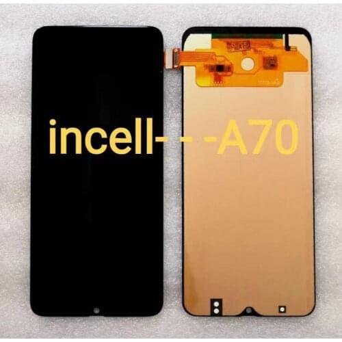 For Galaxy A70 incell LCD Screen and Digitizer Full Assembly (Black) AAA+ quality 2020