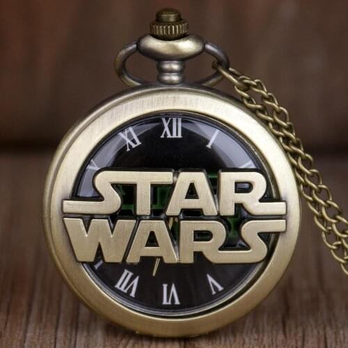 Retro Quartz Pocket Watches Gifts For Children Men Boyfriend Fans Necklace with Chain