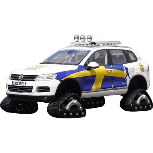1/18 Alloy die-casting car model Kyosho Gcd Volkswagen Touareg modified snowmobiles Adult collection Childrens toys display