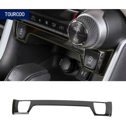 Molding Cover Trim Sticker for Toyota RAV4 2019 2020 Interior Central Console Seat Heating Switch Button Panel Cover Trim