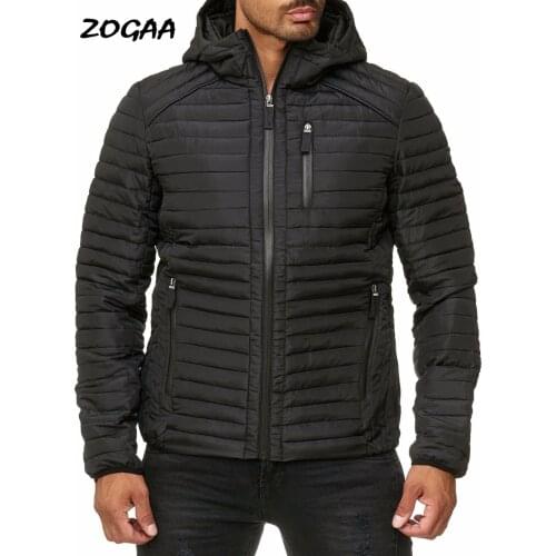 ZOGAA Winter Jacket Men Parka Hooded Collar Male Jacket Mens Solid Thick Casual Jackets and Coats Man Fashion Winter-Parkas