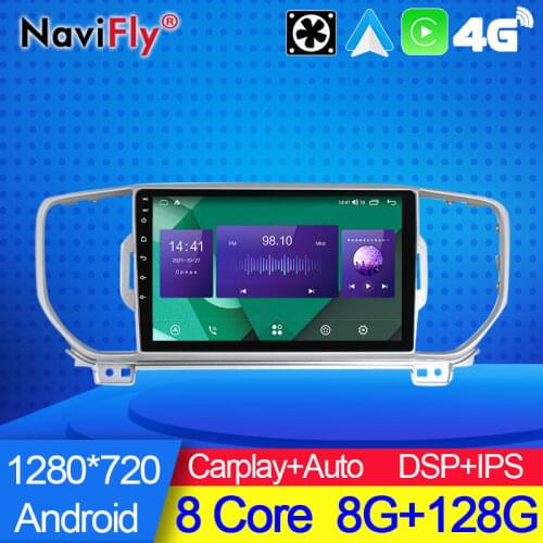 NaviFly 7862C 6G 128G 1280*720 Android 10 All In One Car Intelligent System For KIA KX5 Sportage 4 QL 2016 - 2018 Carplay DSP