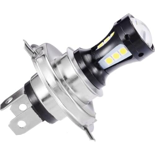 New Arrival 1pc H4 3030 LED Motorcycle Headlight Hi-Lo Beam Head Light Lamp Bulb 6500K