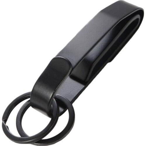 Outdoor EDC Tool Anti-lost Stainless Steel Detachable Keychain Waist Belt Clip Buckle Hanging Extreme Duty Key Ring Holder