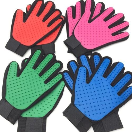 Dog Pet brush Glove Deshedding Gentle Efficient Pet Cat Grooming Supply Glove Dog Bath Cat Cleaning Supplies Pet Glove Dog Combs