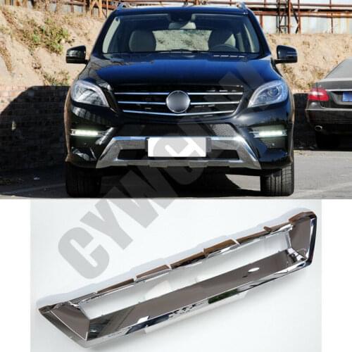 Fit For Mercedes-Benz ML ML350/500 2012 to 2015 High quality Front Bumper Lower Chrome Cover Trim 1pcs