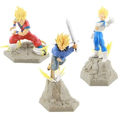 Dragon Ball Apf Series Combat Version Son Goku Trunks Vegeta Iv Collectible Figure Model Toys Childrens Birthday Holiday Gifts