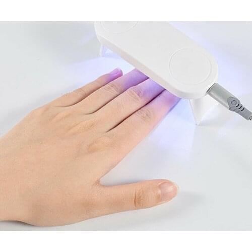Nail Gel Varnish Dryer Nail Art Tools UV LED Nails Portable 6W Nail Dryer Machine 3 LED UV Lamp Micro USB Cable HED UV Lamp Home