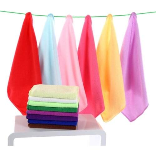 Ultra Soft Microfiber Towel 25*25CM Multifunction Quick drying Square Kitchen Towel Car Washing Cloth Kitchen Wash Clean Cloth