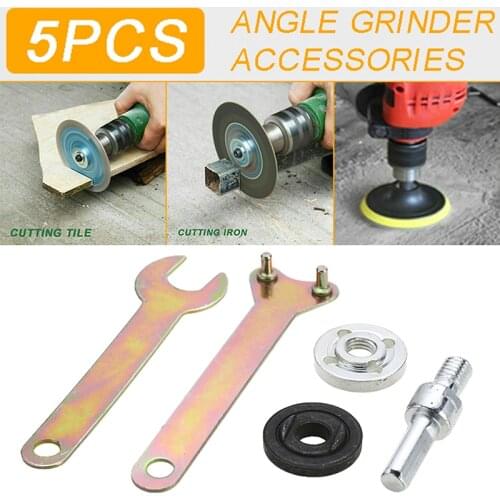 Inner Outer Nut Spanner Adapter Tools Kit For Angle Grinder Replacement Accessories Angle Die Grinder Disc Holder Wrench