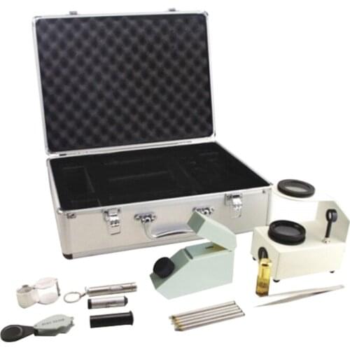 Gemstone Instrument Box Professional Jewelry Appraisal Tool Set Diamond Inspection Box Jade Color Filter Polarizer