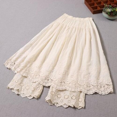 Skirt + Pants ~ Lamtrip Unique Boutique Embroidery Embroidery Layers Lolita Princess Skirt Saia Autumn Mori Girl