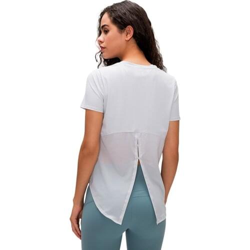 Woman T-shirts Breathable Quick Dry Anti-sweat Fitness Crop Top Yoga Sportswear Cycling Gym Running Vest Sports Fitness Shirt