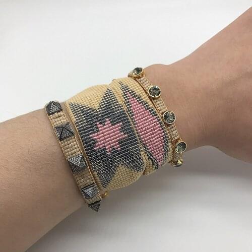 BLUESTAR 2021 MIYUKI Bracelet Six Star Women Bracelets Turkish Eye Pulseras Mujer Moda Handmade MIYUKI Crystal Bead Armband