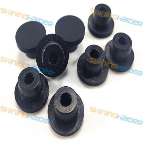 10PCS diameter 51.3mm insert depth 12mm black and white silicone plug with hole waterproof plug tube plug silicone stopper
