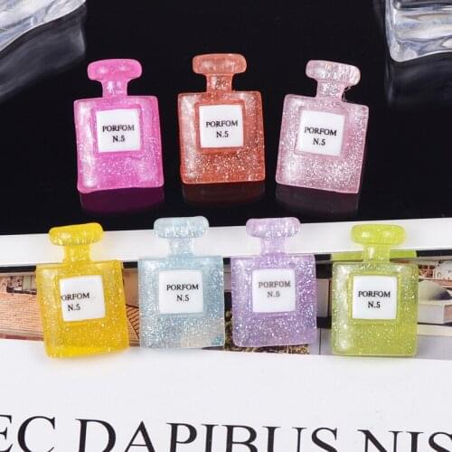 7 Colors Simulation Perfume Bottles Fake Sprinkles Glue for Slices Clay Charms DIY Cream Phone Shell Earrings Resin Accessories