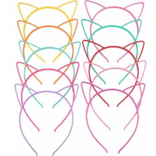 8pcs Party Props Sexy Black Cat Ears Headwear Lady Stylish Headband Hair Hoop Accessories Hairband Kids Head Band