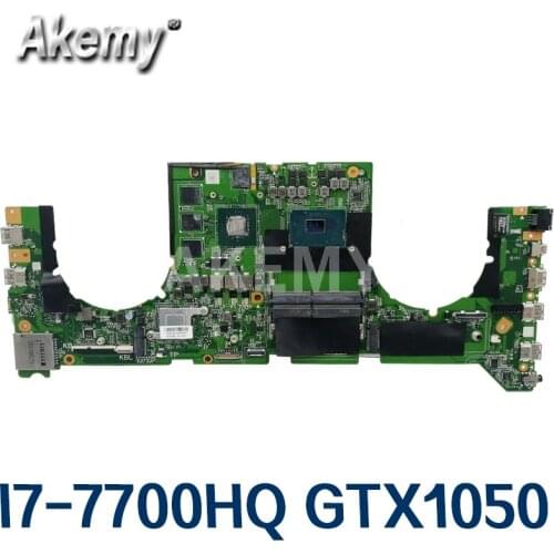 Akemy DABKNMB28A0 Laptop motherboard For Asus ROG Strix GL703VD GL703V original mainboard I7-7700HQ GTX1050