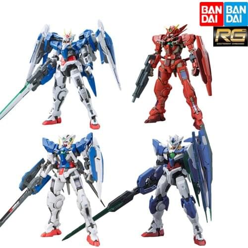 Bandai Genuine RG 00 Gundam Quantum 00Q Can Angel Lifter Goddess of Justice F Type Assembly Model Collection Decoration Toy Gift