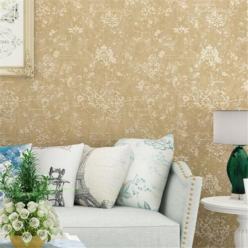 Beibehang Plain simple particle nonwoven wallpaper Solid 3D fractal diatom mud color living room TV background new wallpaper