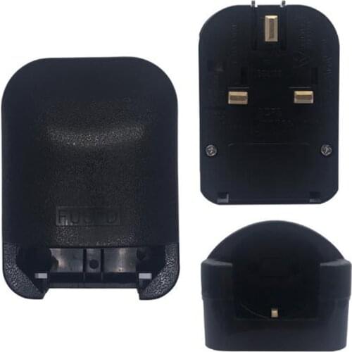 Universal Black 13A 250V copper British to European German French interchangeable electrical plug with ground wire Type-I