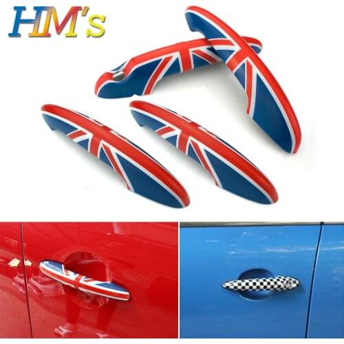 For MINI Cooper Countryman R60 Clubman R55 Door Handle Decoration Sticker Covers For Mini Cooper R56 R57 R58 R59 R61 Car Styling