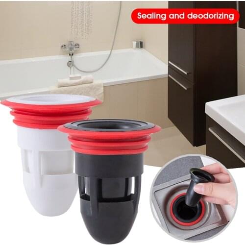 Home Silicone Shower Floor Drain Backflow Preventer One Way Drain Valve Anti-Odor Preventer for Bathroom Kitchen 3.7-5.2cm Hole