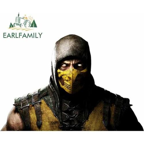EARLFAMILY 13cm x 8.8cm Mortal-Kombat Fine Decal Waterproof Funny Graffiti Sunscreen Sticker 3D Car Stickers Van Decoration
