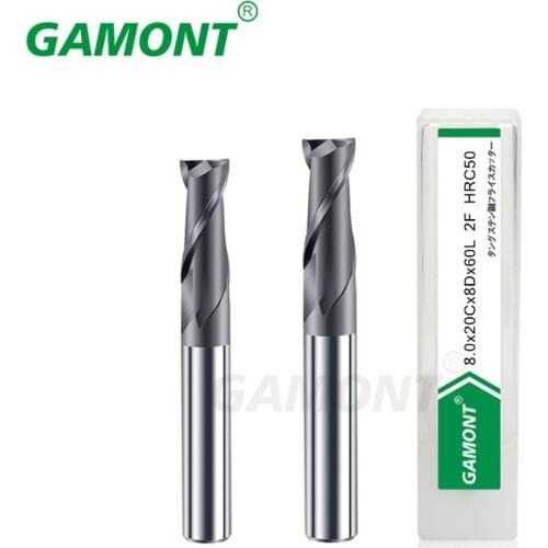 GAMONT Milling Cutter Alloy Coating Tungsten Steel Cnc Maching 2 Blade Endmills Wholesale Top Milling Cutter Kit Milling Machine