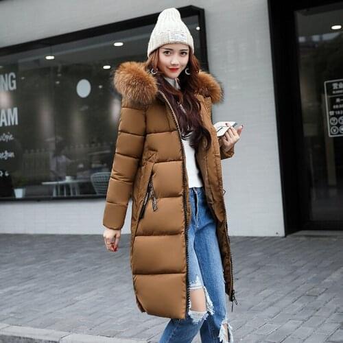 Cotton Warm Women Winter Coat Hooded Slim Outerwear Parkas Fashion Female Jacket Black Gray Casaco Feminino Inverno