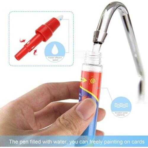 Drawing Toys for Children 9g Painting Pen Reusable Water Brush Non Toxic Clear Water Painting Cloth Pen Toys L