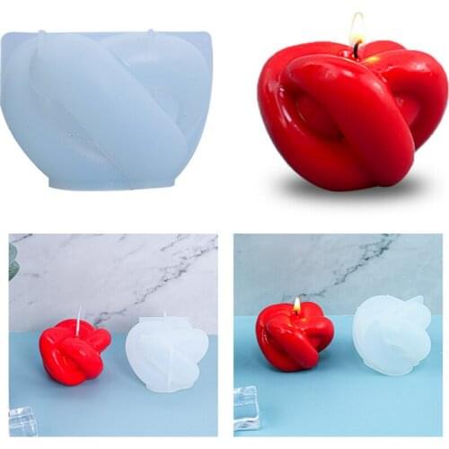 Drop glue mold knot knot candle candle silicone mold Handmade Soap