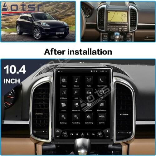 Tesla Screen Car Radio GPS Navigation For Porsche Cayenne 2011-2016 Android Multimedia Player Auto Stereo Head Unit Audio Video