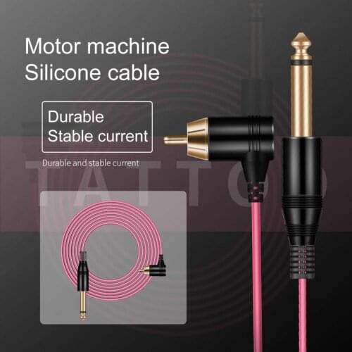 Tattoo Wire Thick Long Lifespan Copper Tattoo Motor Machine Silicone Connection Cable for Professional Use