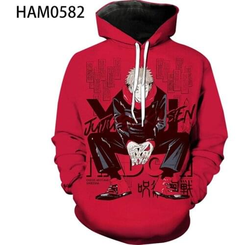Jujutsu Kaisen Hoodie Mens And Womens Children Cool Fashion 3D Printing Animation Spring Autumn Long Sleeve