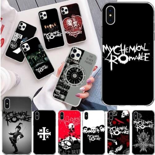 My Chemical Romance Punk Band Phone Case For iphone 12 11 Pro Max Mini XS Max 8 7 6 6S Plus X 5S SE 2020 XR Silicone Soft Cover