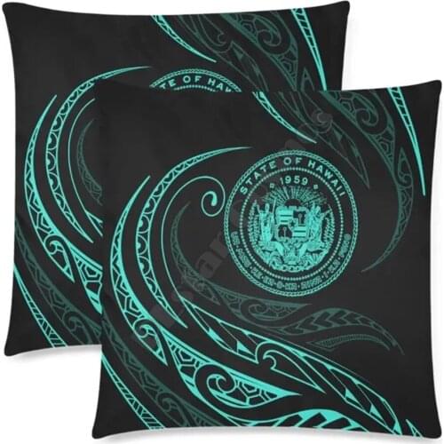 Hawail Coat Of Arms Pillow Covers Pillowcases Throw Pillow Cover Home Decoration 01