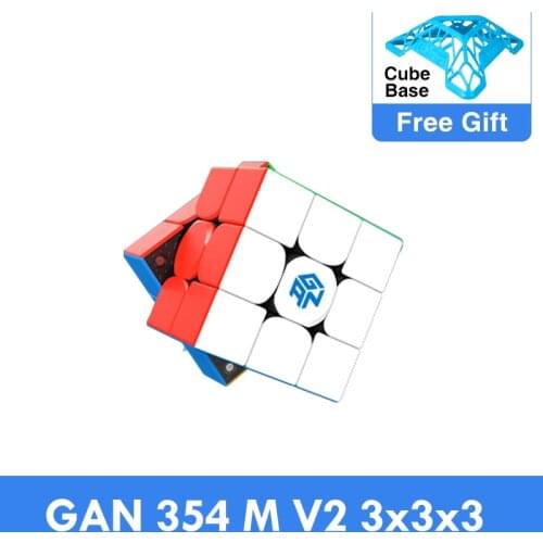 New Cubo Magico GAN 354 M V2 3x3x3 Magnetic Magic Cubing Speed 3x3 GAN354M 3x3x3 Competition Cubo GAN354 M 2 puzzle toys