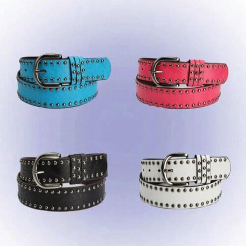 Y2K Freak Punk Belt Gothic Rivet Vintage Egirl 90s Aesthetic Leather Belt Unisex