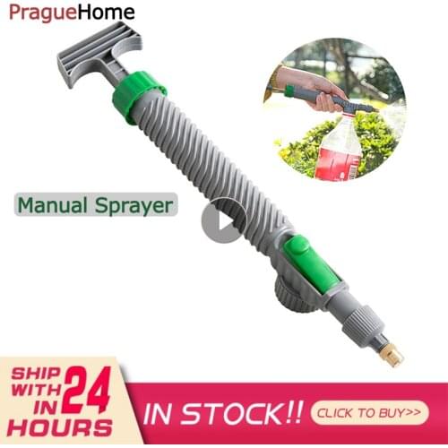 Manual High Pressure Air Pump Sprayer Adjustable Drink Bottle Spray Head Nozzle Garden Watering Tool Sprayer Agriculture Tools