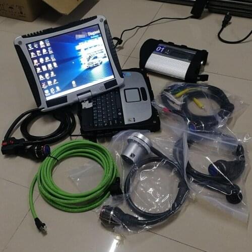 MB Star C4 SD C4 V12/2020 Software X DTS HHT OBD 2 Code Reader Used Laptop CF19 I5 4G and 320GB HDD for Auto diagnosis Tool