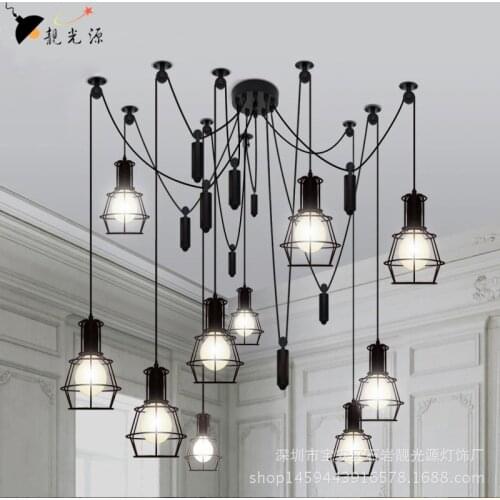 Modern industrial lamp crystal living room LED pendant lights Home Decoration E27 Light Fixture pendant lights