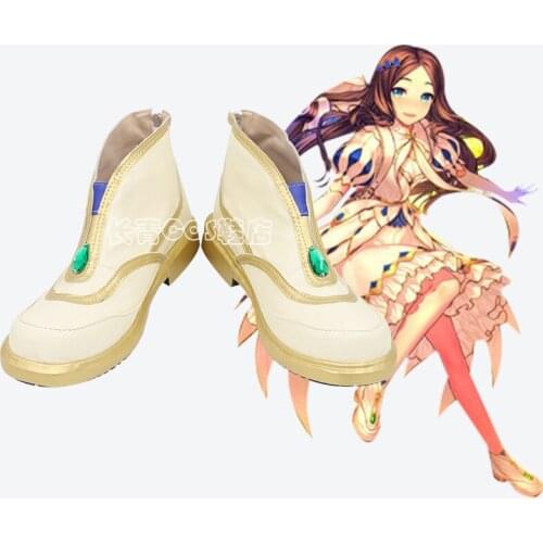 Fate/Grand Order Chaldea Security Organization Rider-class Servant Leonardo da Vinci Lily Stage 3 Ver. Cosplay Shoes Boots C006