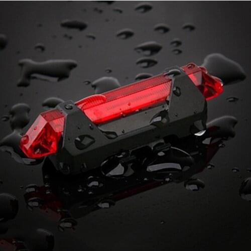 Colorful Bicycle Light Waterproof Rear Tail Light LED USB Mountain Bike Cycling Light Safety Warning Lamp Taillight Bike Lamp