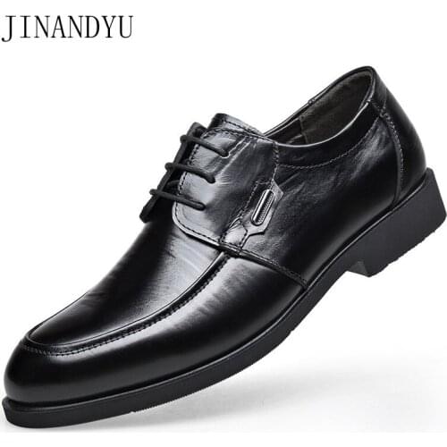 Mens Shoes Genuine Leather Black Office Office Shoe Men Business Formal Shoes for Men Wedding Leather Shoes Classic Retro Loafer